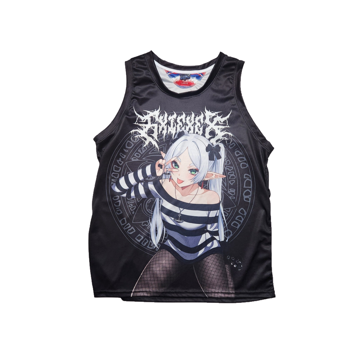 Hired Guns x Senpai Paintball - Goth Frieren Tank — stock image 1